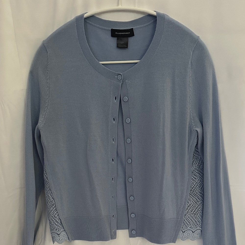 Club Monaco grey-blue cardigan